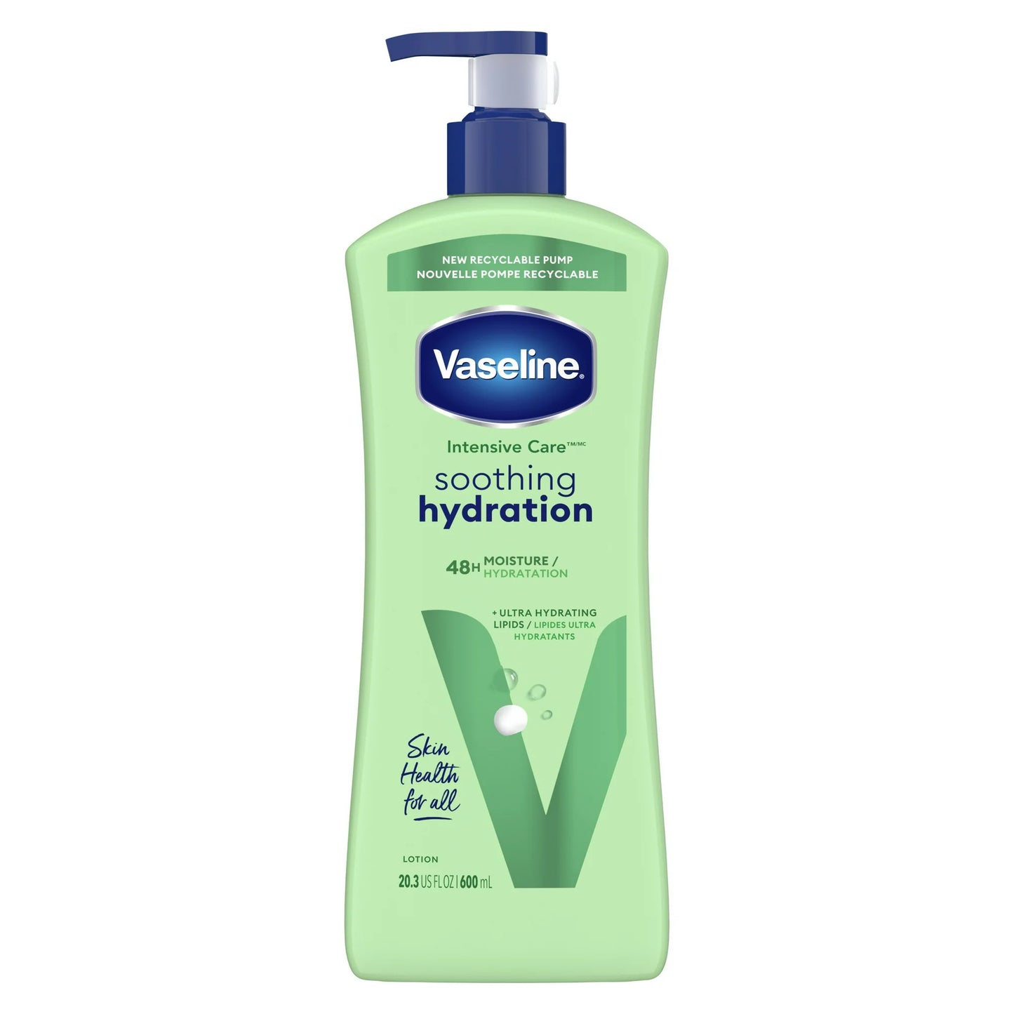 (3 pack) Vaseline Intensive Care Body Lotion Soothing Hydration for Women Dry Skin, 20.3 oz