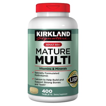 Kirkland Signature Adult 50+ Mature Multi Vitamins & Minerals, 400 Tablets xxxxxCO