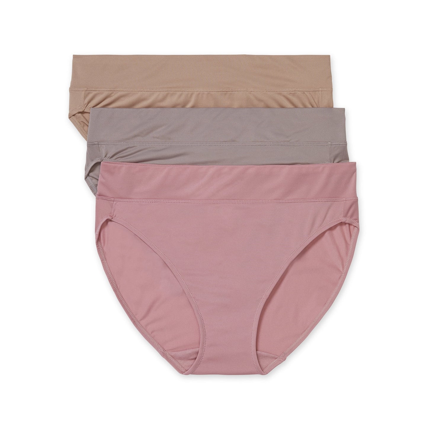 Warners® Blissful Benefits Dig-Free Comfort Waistband Microfiber Hi-Cut 3-Pack 5138W