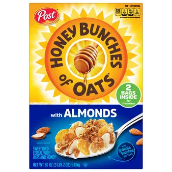 Post, Honey Bunches of Oats with Almonds Cereal, 50 oz   xxxxxCO