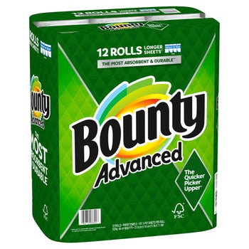 Bounty Advanced Paper Towels, 2-Ply, 101 Sheets, 12-count   xxxxxCO