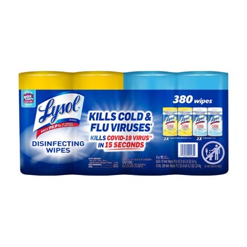 Lysol Disinfecting Wipes, Variety Pack, 95-count, 4-pack   xxxxxCO