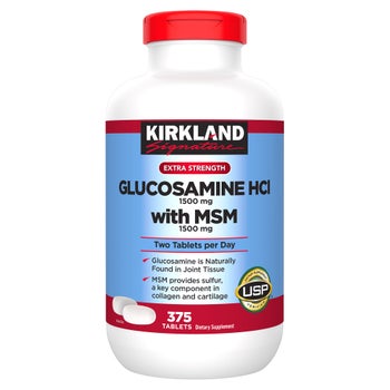 Kirkland Signature Glucosamine with MSM, 375 Tablets   xxxxxCO
