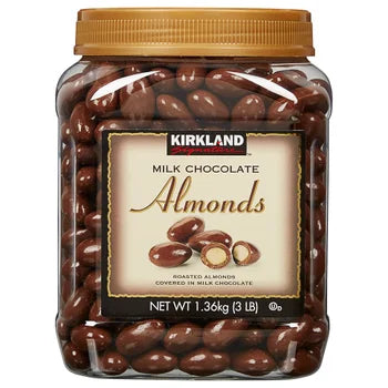Kirkland Signature Almonds, Milk Chocolate, 3 lb   xxxxxCO