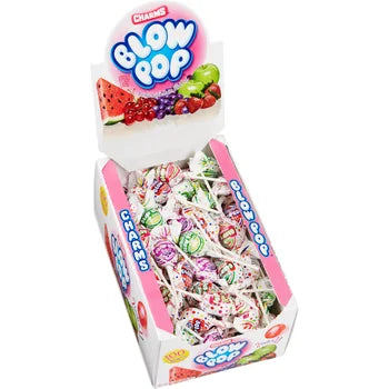 Charms Blow Pop, 0.65 oz, Assorted Bubble Gum Filled Pops, 100-count   xxxxxCO