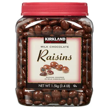 Kirkland Signature Raisins, Milk Chocolate, 3.4 lb   xxxxxCO