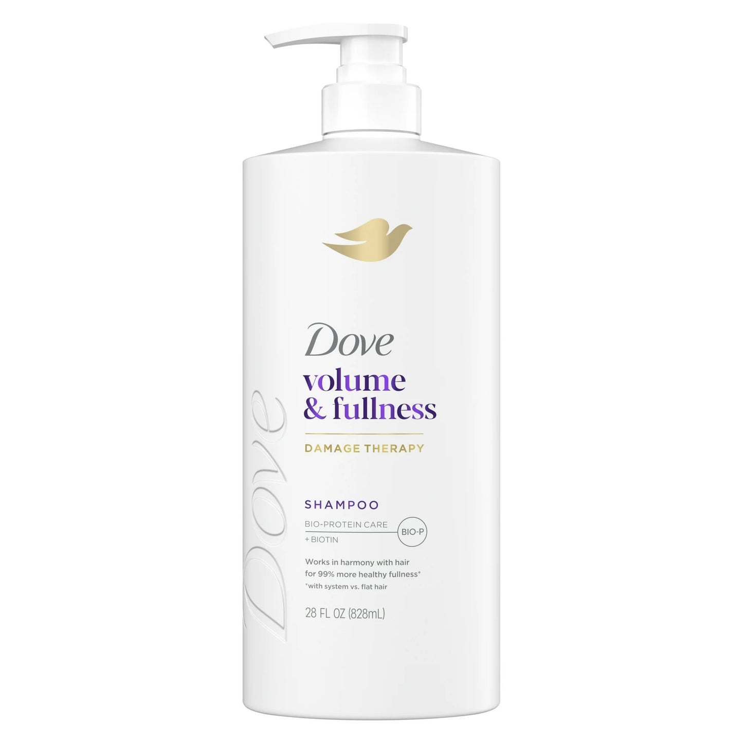 Dove Shampoo for Women Volume & Fullness with Bio-Protein Care Technology and Biotin, 28 oz