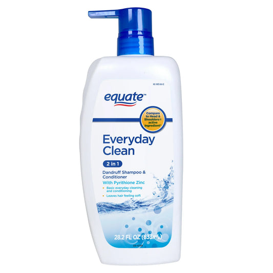 Equate Everyday Clean 2 in 1 Dandruff Shampoo and Conditioner, 28.2 fl oz