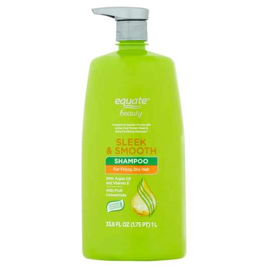 Equate Sleek & Smooth Shampoo, 33.8 fl oz