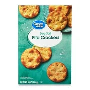 Great Value Sea Salt Pita Crackers, 5 oz