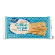 Great Value Vanilla Flavor Wafer Cookies, 8 oz