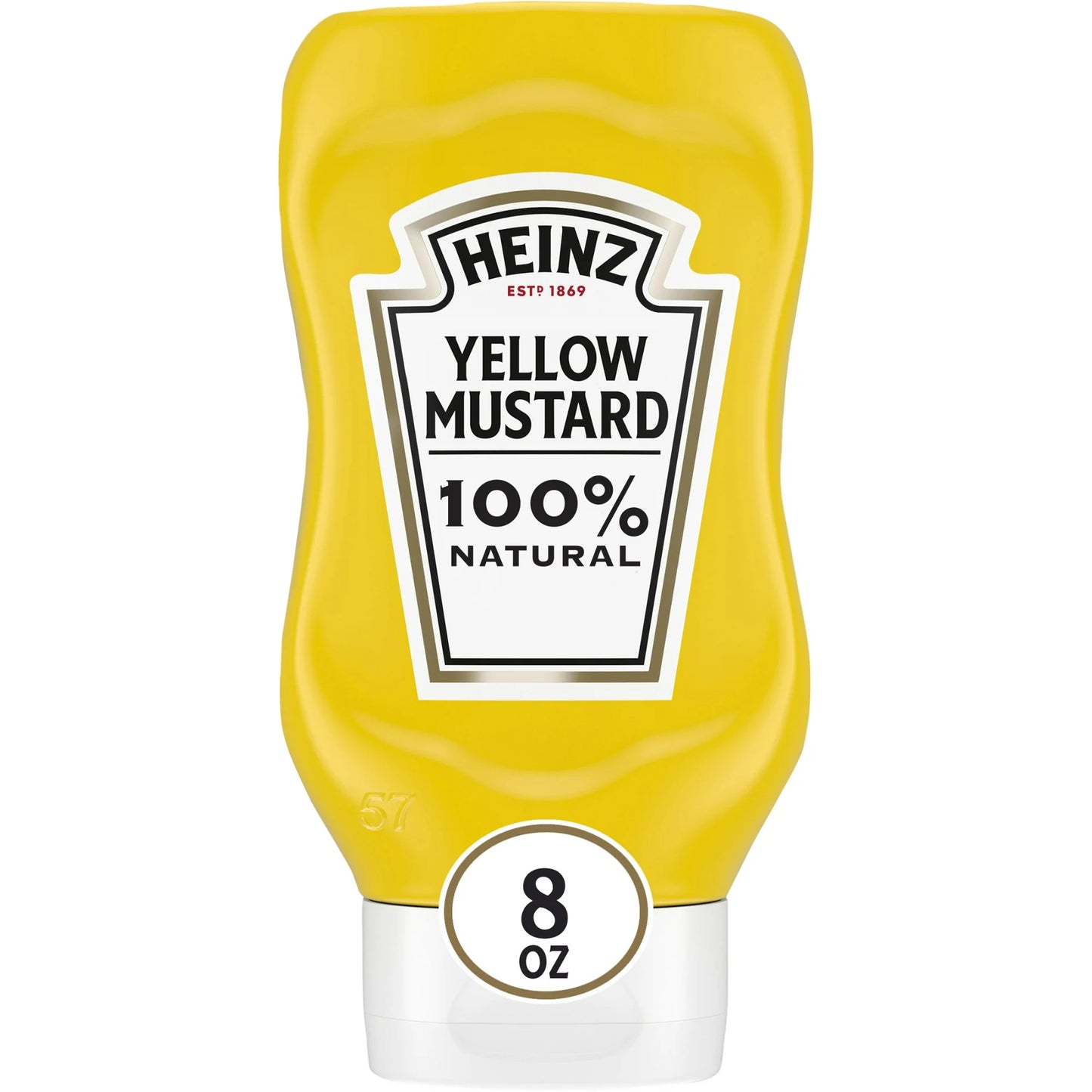 Heinz 100% Natural Yellow Mustard, 8 oz Bottle