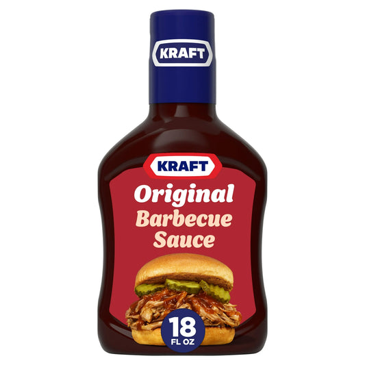 Kraft Original Slow-Simmered Barbecue BBQ Sauce, 18 oz Bottle