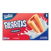 Marinela Barritas Fresa Filled Cookies, 8 packs, Strawberry Cookie Bars, 18.88 oz Multipack
