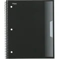 Mead 1 Subject Wide Ruled Notebook, 8" x 10.5", Pastel Green, Poly, Spiral, 100 Sheets