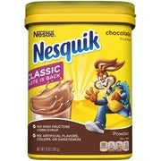 Nestle Nesquik Chocolate Flavor Powder Drink Mix, 10 oz, Can