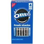 OREO Fresh Stacks Chocolate Sandwich Cookies, 8.05 oz (4 Stacks)